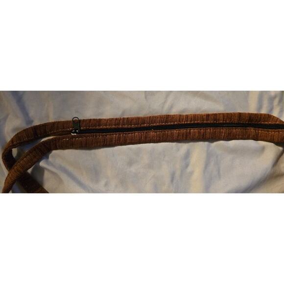 Unique Kapteks Canvas Handbag Camel Zipper Handle Purse - Picture 11 of 12